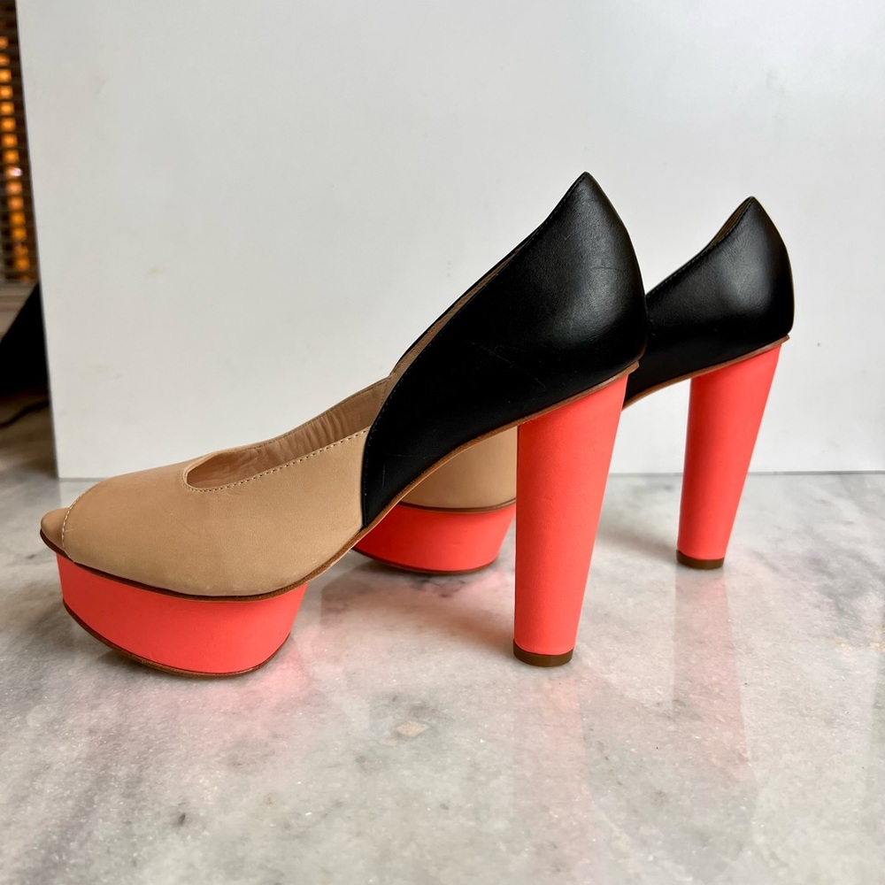 Loeffler Randall Color Block Platform Heels - image 4